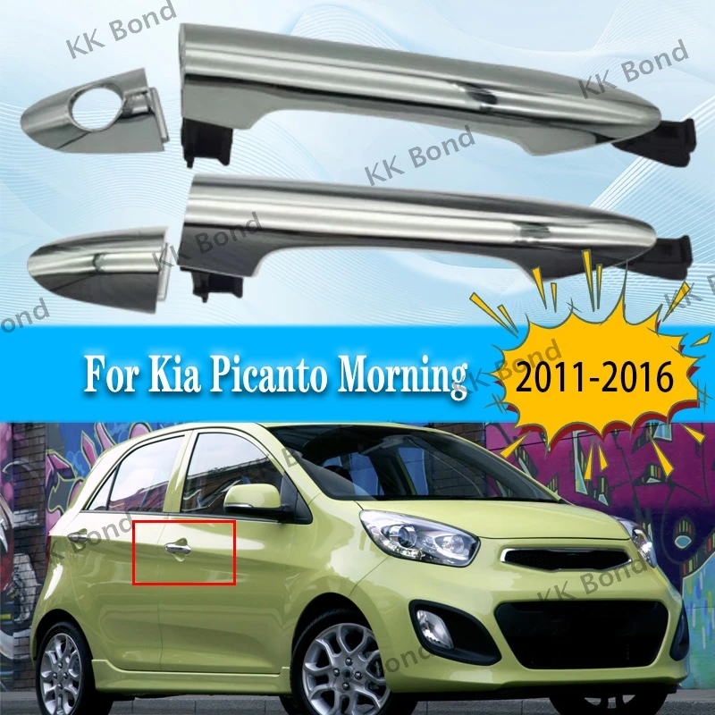 

1 шт. Наружная дверная ручка с покрытием для Kia Picanto Morning 2011-2016 82651-1Y020 82661-1Y020 83651-1Y020 83661-1Y020