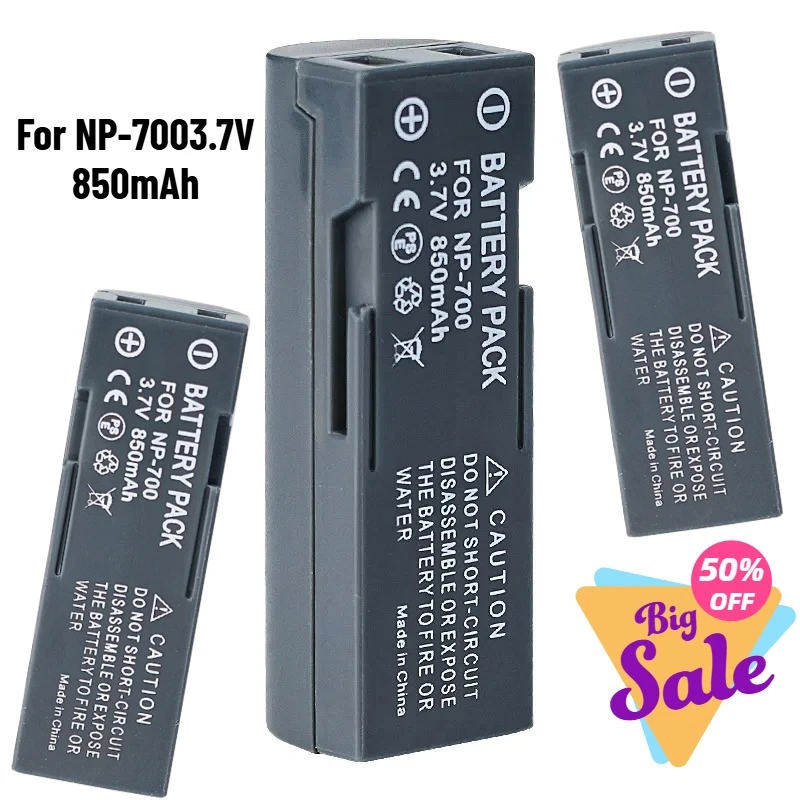 850mAh Camera Replacement Battery NP-700 3.7V for Konica Minolta DG-X50-K DG-X50-R DG-X50-S DiMAGE X50 X60 Camera