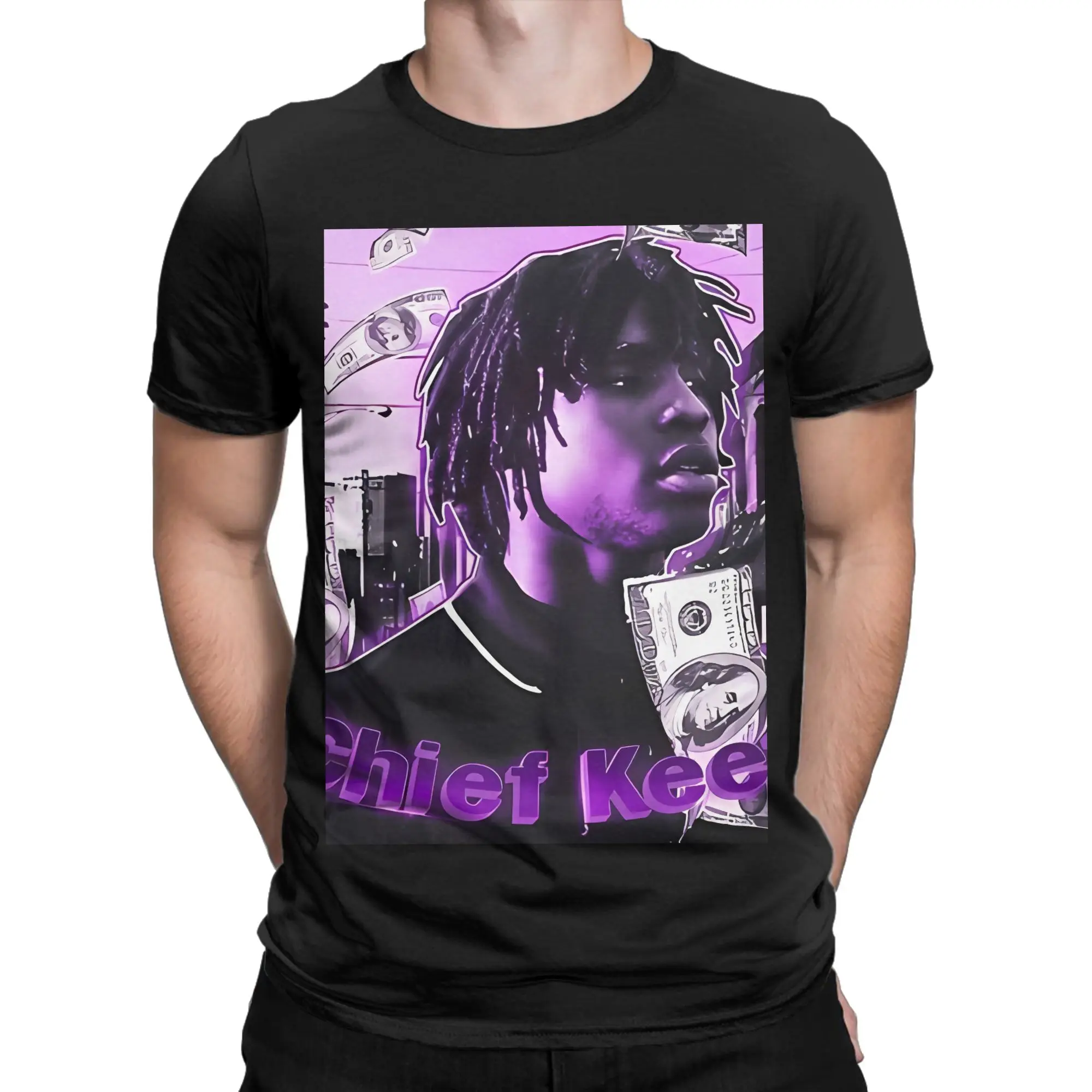 Camiseta de algodón 100% con gráfico divertido de Chief Keef SOSA, camisetas de Chief Keef para hombres