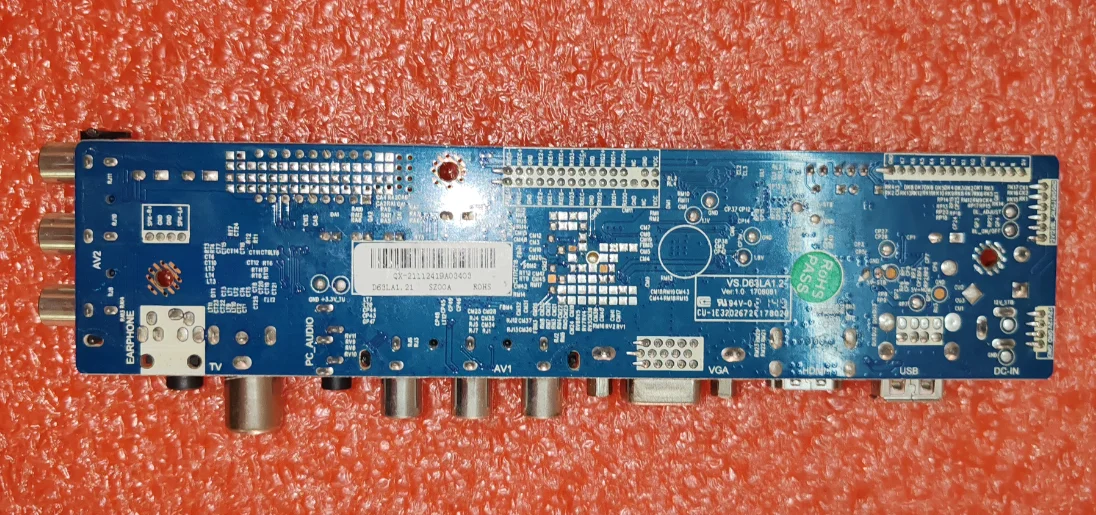 VS.D63LA1.2 D63LA1.21 AV + VGA + HDMI + RF + HDMI + USB TV صور مادية تم اختبارها جيدًا