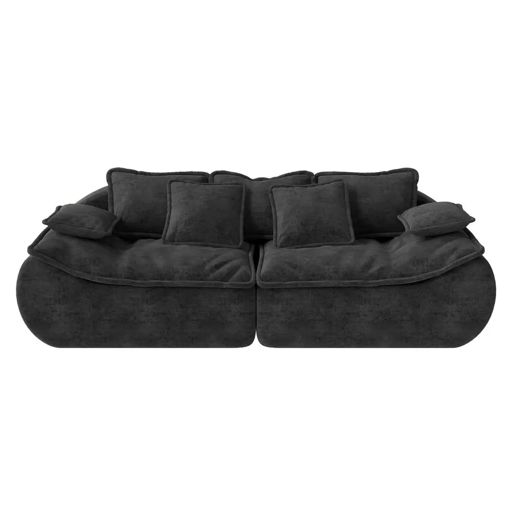 

Sofa Couches 3Seater Modular Sectional Sofa, 89Comfy Loveseat with Throw, Deep Seat Small Sofa for Small Space, Memory Foam Sec