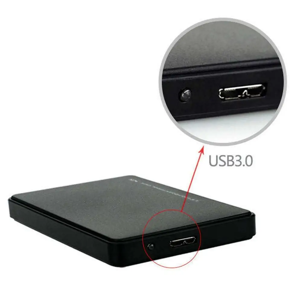 2.5 Inch External Hard Drive Enclosure USB 3.0 5Gbps Hard Drive Case Adapter Housing Tool-Free Portable For SATA HDD SSD