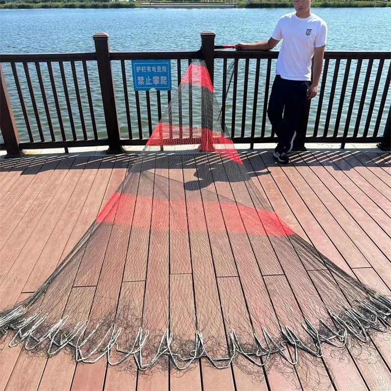High quality nylon polyethylene hand-woven casting fishing net multifilament multifunctional fishing net