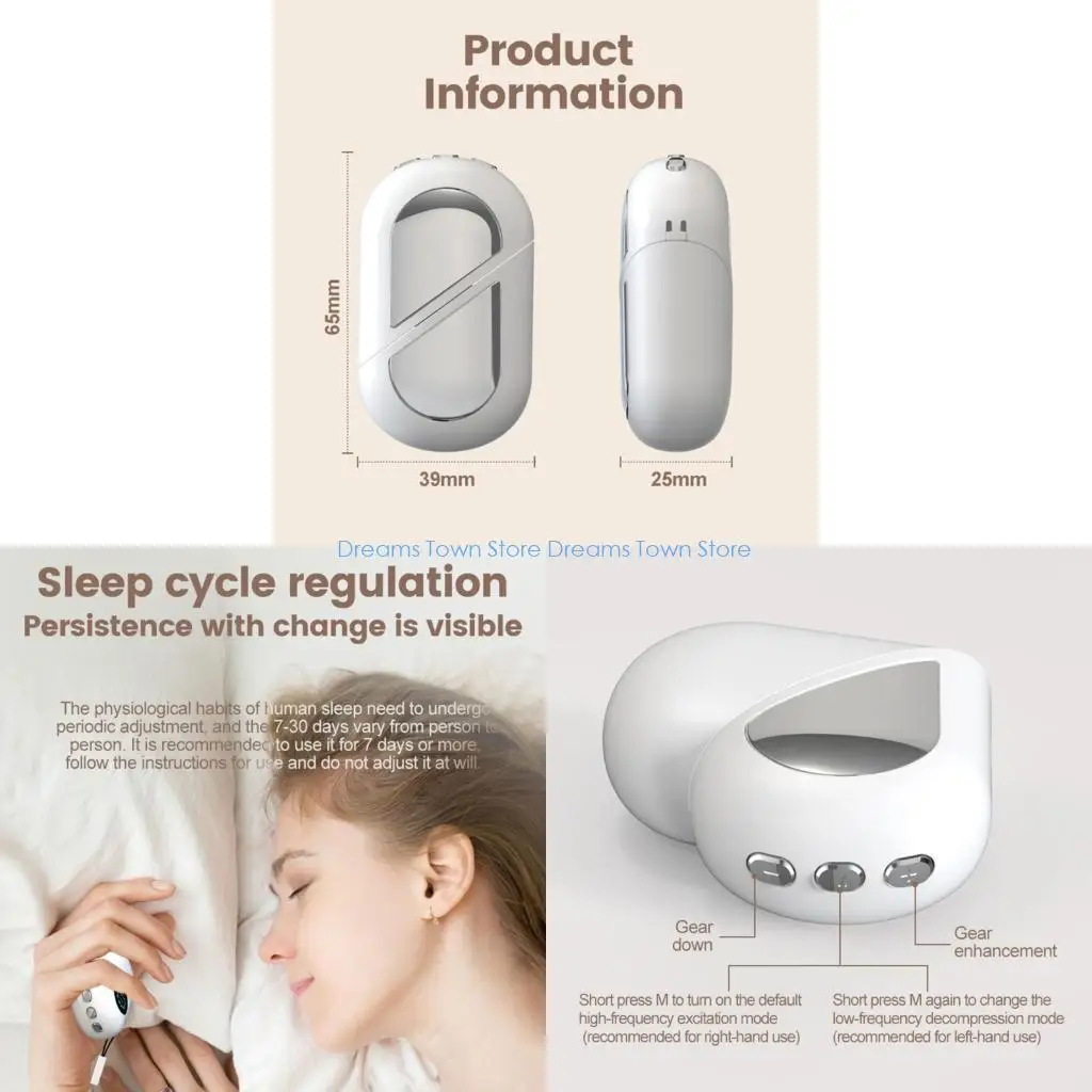 HX6A Ergonomic Sleep Enhancement Device With 12 Adjustable Level For Anxiety And Focusd