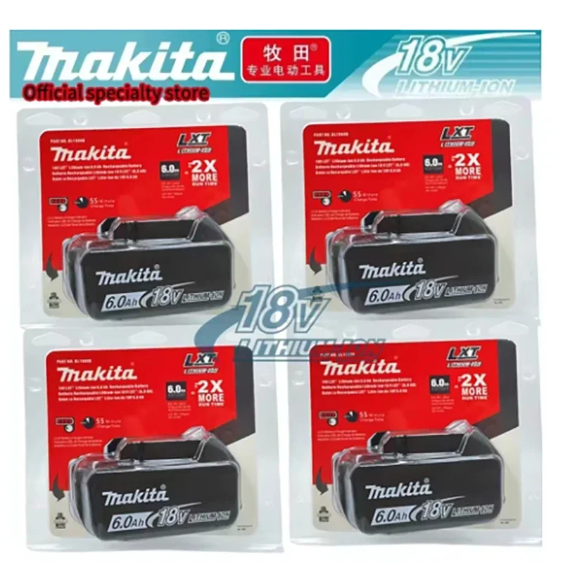 

Genuine Makita 6000mAh for Makita 18V Battery BL1830B BL1850B BL1850 BL1840 BL1860 BL1815 Replacement Lithium Battery