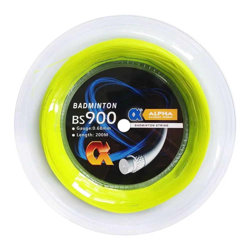 Alpha Badminton Racket String 200m Reels Durability 0.68mm Soft Badminton Ball Elasticity Net Line Match HP68