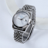 MINUTESECOND 8285 Watch For Who cares im already late 8285 Automatic Movement Sapphire Crystal Double Calendar No Logo Watches