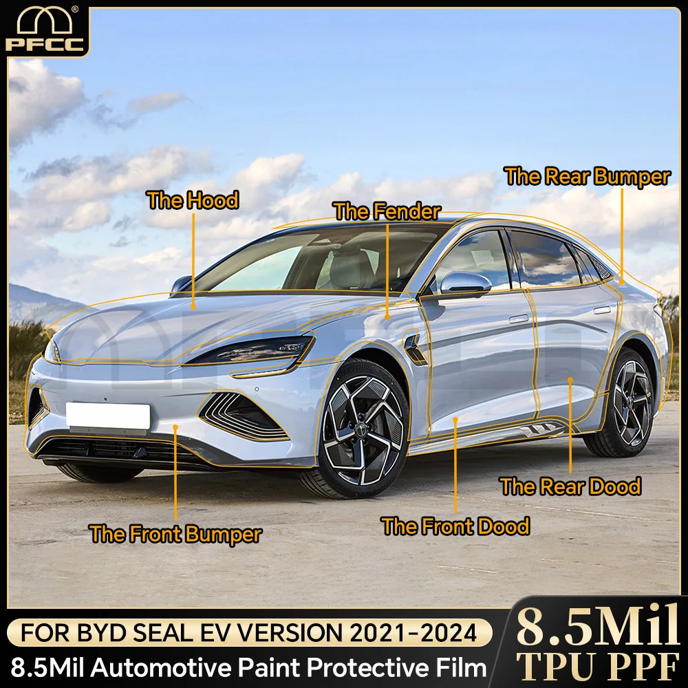 

TPU For BYD Seal EV Version 2021 2022 2023 2024 TPU Paint Protection Film Car Body Sticker Anti-scratch Protective Accessories