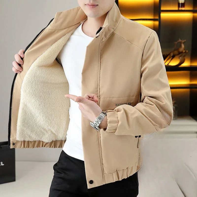 

Stand Collar Slim Fit Male Jackets Stylish New In Vintage High Quality Men's Coats Winter Cold Harajuku Luxury Padding Casual