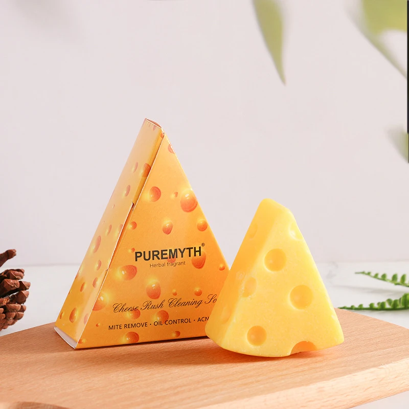 صابون الزيوت العطرية المصنوع يدويًا من ملح البحر والجبن، قضيب التحكم في الزيت والمرطب للتنظيف العميق للوجه والجسم، يحارب حب الشباب/العث #3