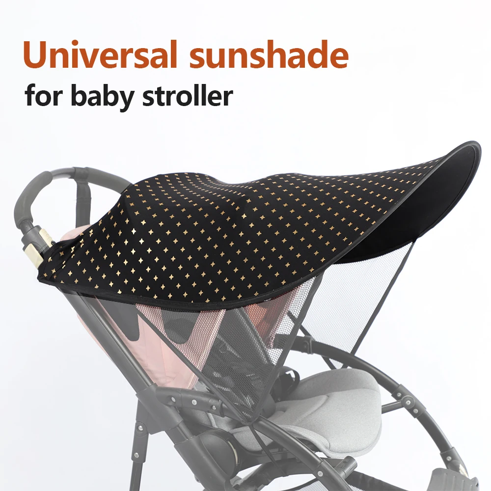 Universal Sunshade cover for Baby Stroller Enlarge Canopy Extension UV Protector Starry Sky Print Stroller Accessories