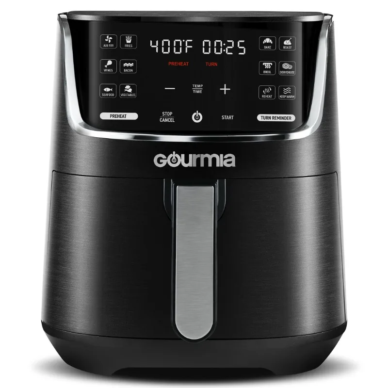 

New Gourmia 1300W 4-Quart Digital Air Fryer, 12 One-Touch Presets, Black