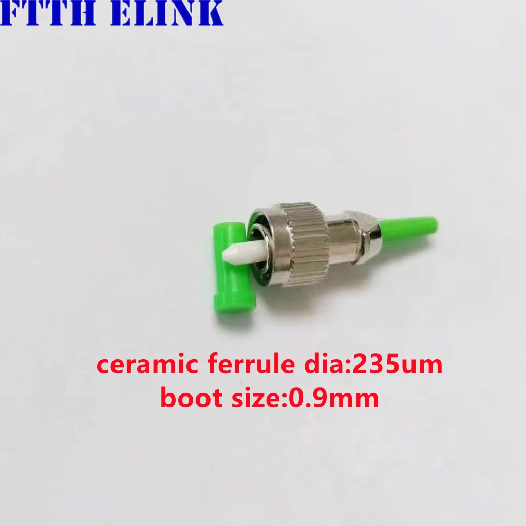 

FC/APC optical fiber connector kits, ceramic ferrule with 0.9mm boot, FTTH non-standard connector, free shipping, 235um, 10PCs