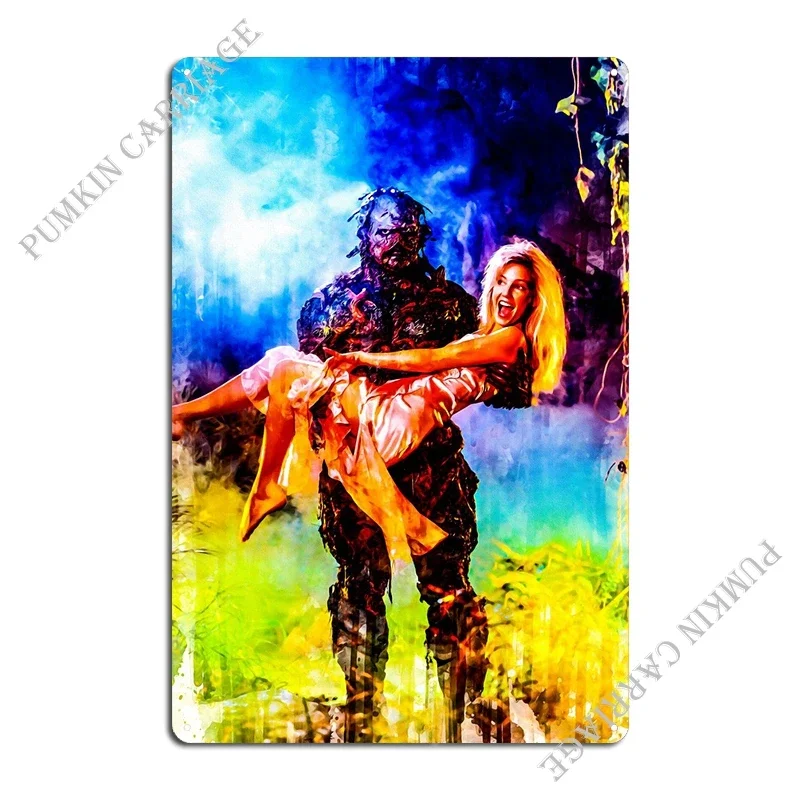 The Return Of Swamp Thing Metal Sign Kitchen Home Mural Garage Tin Sign Poster