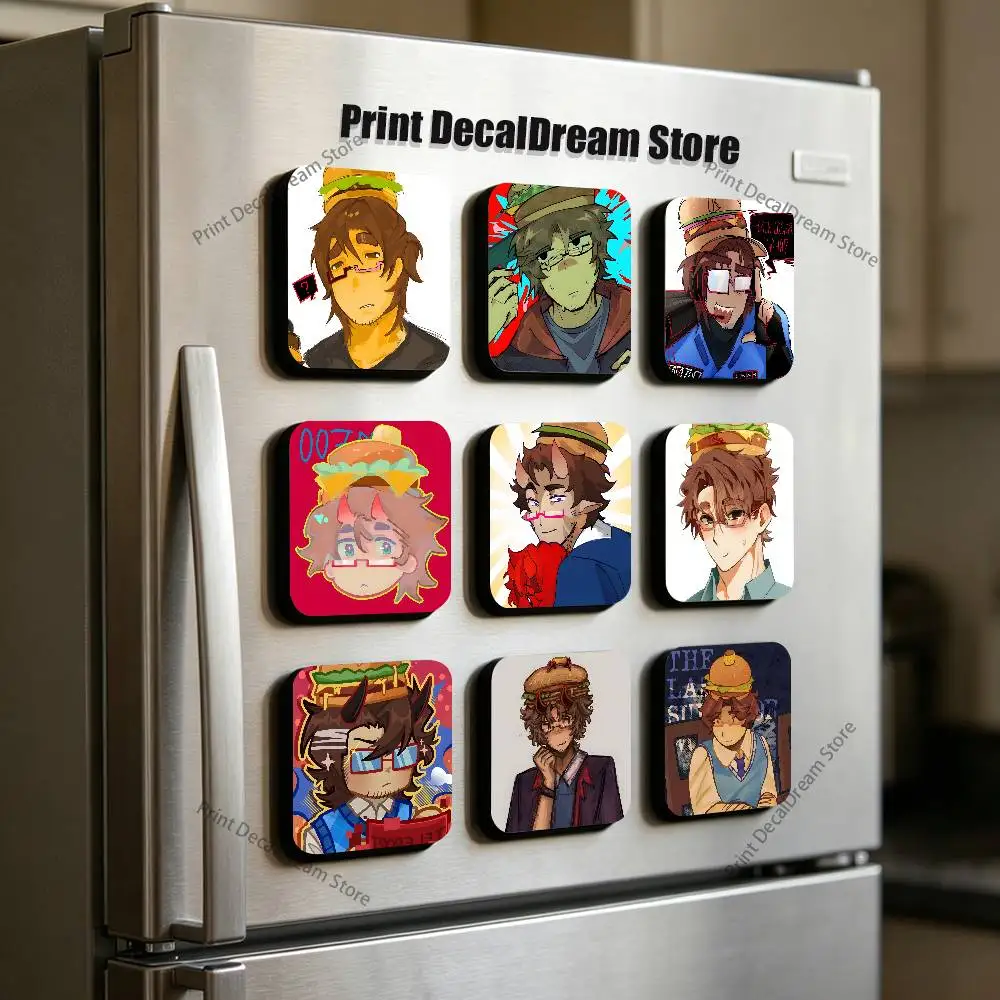 

007n7 Fanart Cute Cartoon Anime Refrigerator Magnets Soft Magnetic Heat Transfer Refrigerator Magnets Gift