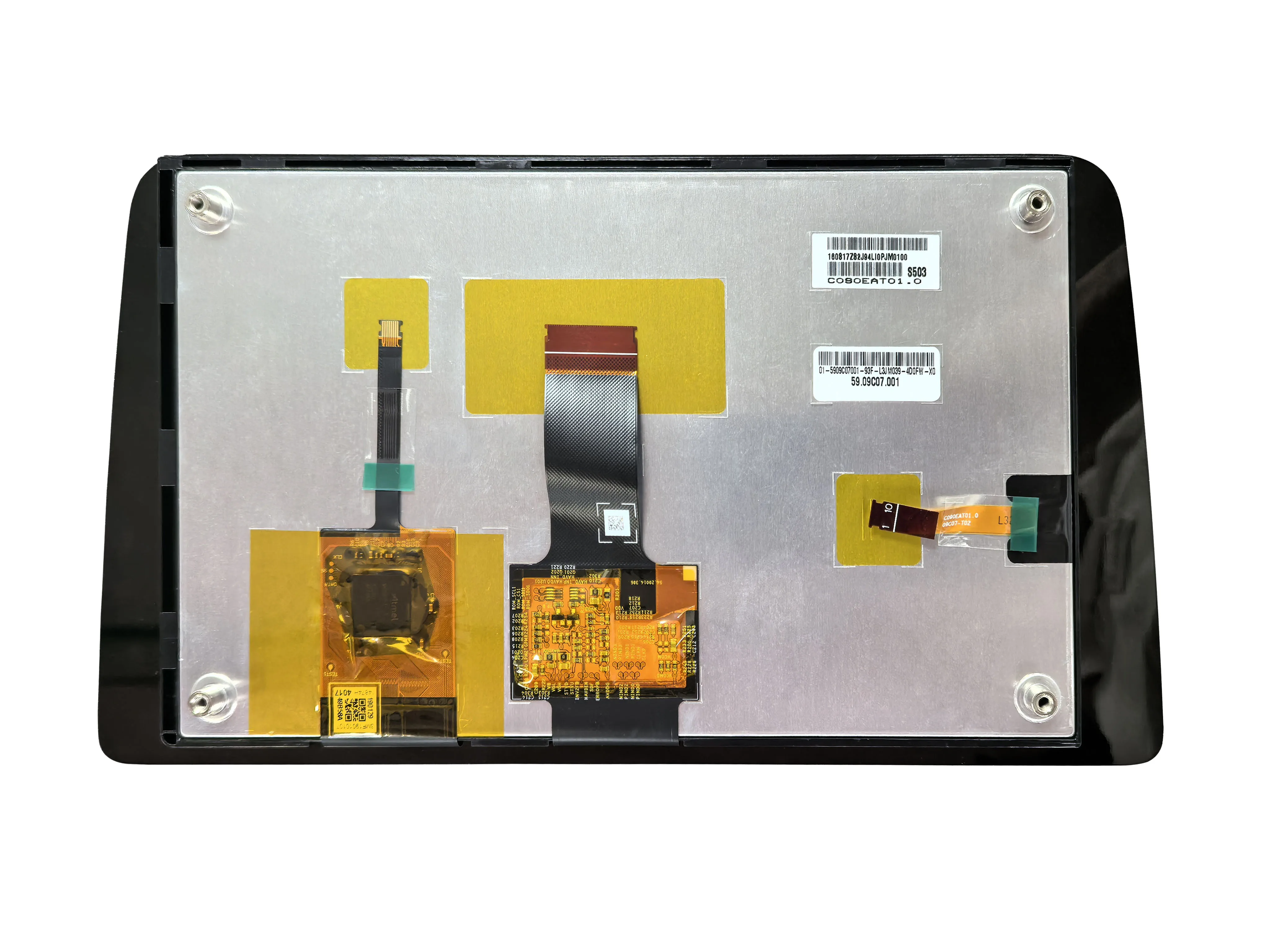Tela C090EAT01.0 de 9 polegadas com painel de toque para substituição de tela LCD de navegação veicular