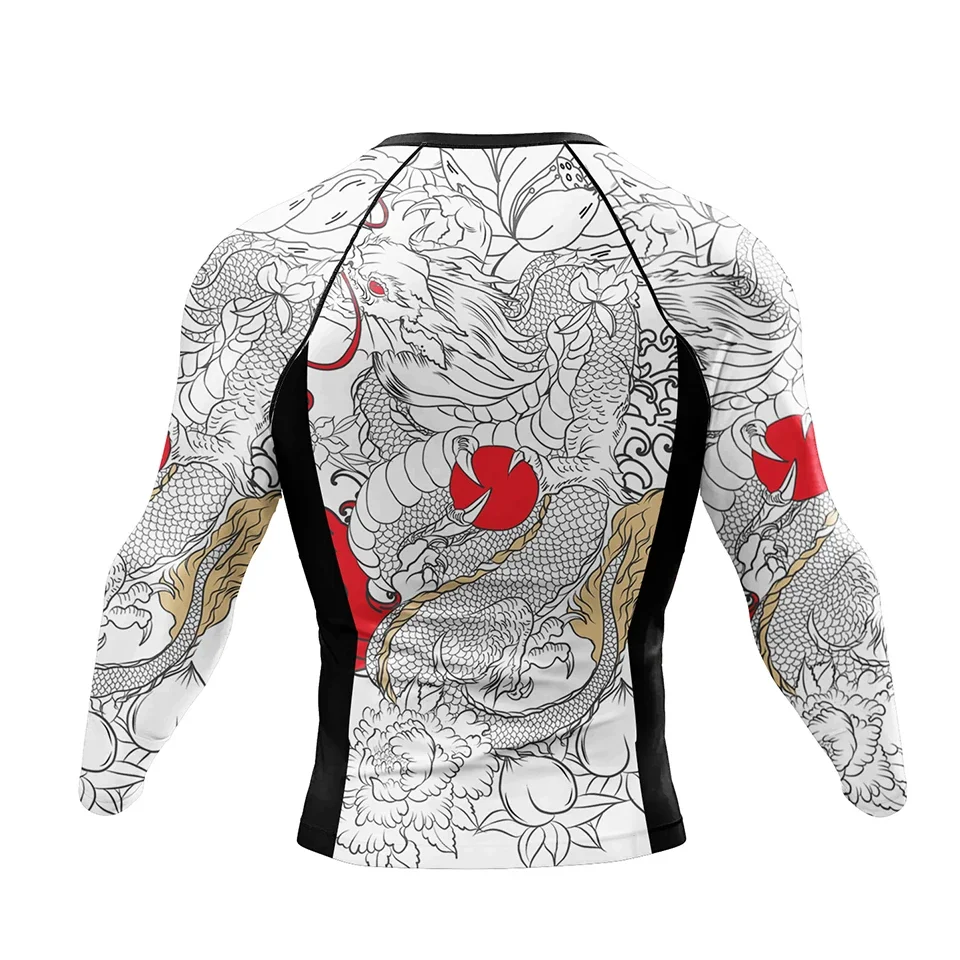 MMA jiu jitsu fighting Rashguard T-shirt Sets Men\'s Boxing Kickboxing MMA shorts Bjj Muay Thai Grappling Pants Sport Tracksuit