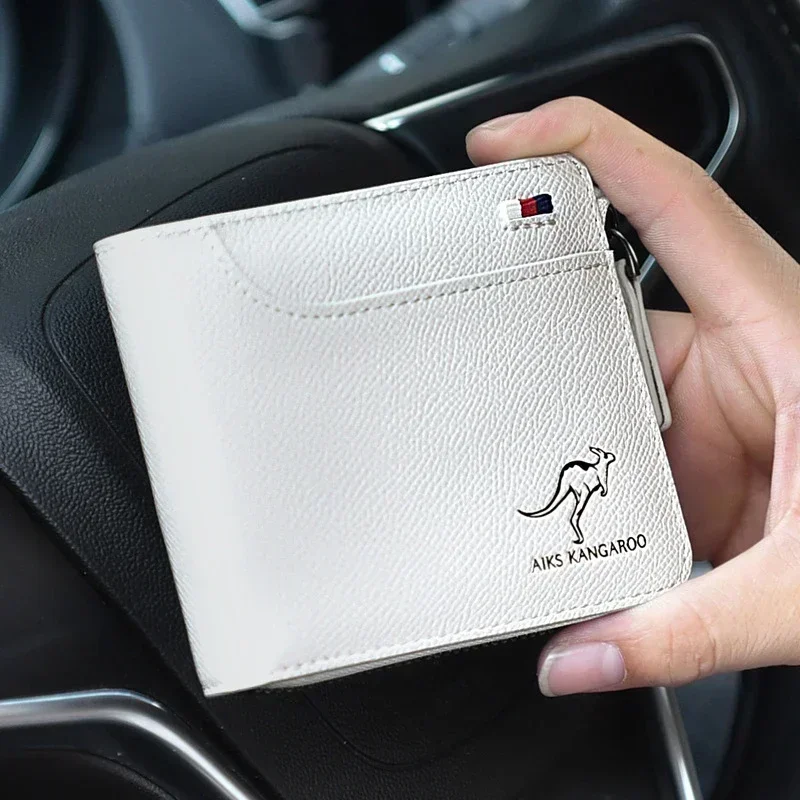 RFID Credit Card Holder Wallet for Men	PU Leather Zipper Small Men Cardholder Wallets	Luxury Designer Zipper Women Purse