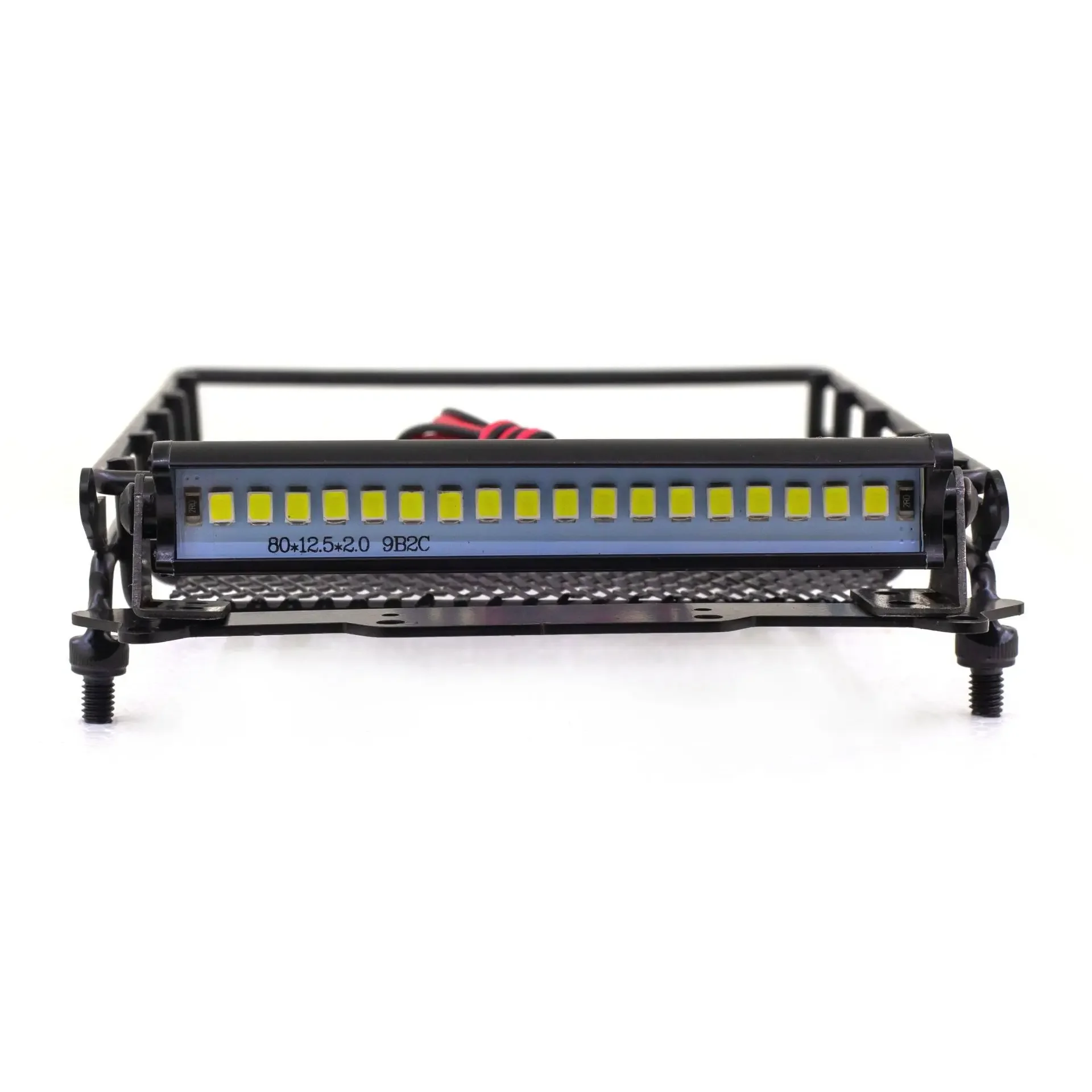 MN D90 D91 D96 MN98 MN99S Metal Luggage Carrier Roof Rack With LED Light 1/12 RC Car Upgrade Parts Accessories