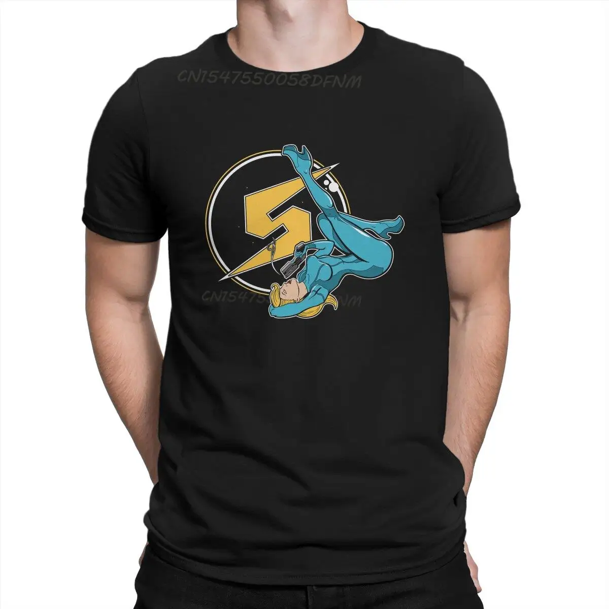 Brinstar Bombshell Classic Men T-shirts Metroid Prime Game Novelty Tees Men T Shirts Summer Tops T-Shirt Cotton Printed Tops