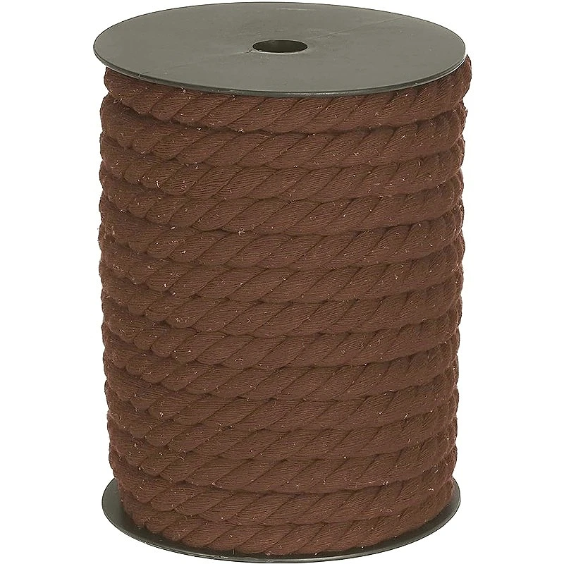 

4/5/10M Coffee Cotton Cords 5-20mm Sewing 3 Shares Twisted Rope Bag Belt Macrame Cord Knapsack Braided Ropes DIY Material