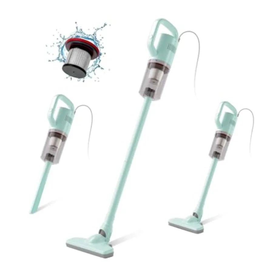 

Stick Vacuum Cleaner Handheld Vacuum Cleaner Mini Electric Broom for Pet Hair Hardwood Floor Cat Litter Cleaning 13ft-Cord