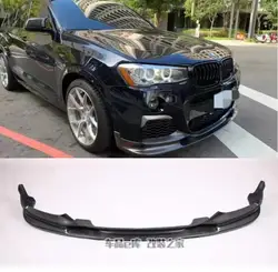 MP Body Kit For BMW F25 F26 X3 X4 M Sport 2014-2017 FRP/Real Carbon Fiber Bumper Front Splitter Lip Spoiler