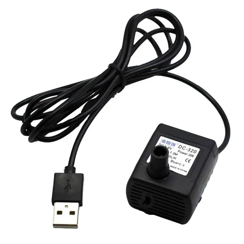 Pet Water Fountain Pump Dispenser Drinking Fountain Replacement Accessories DC 5V USB 40dB Ultra-quiet for Fountain Aquarium
