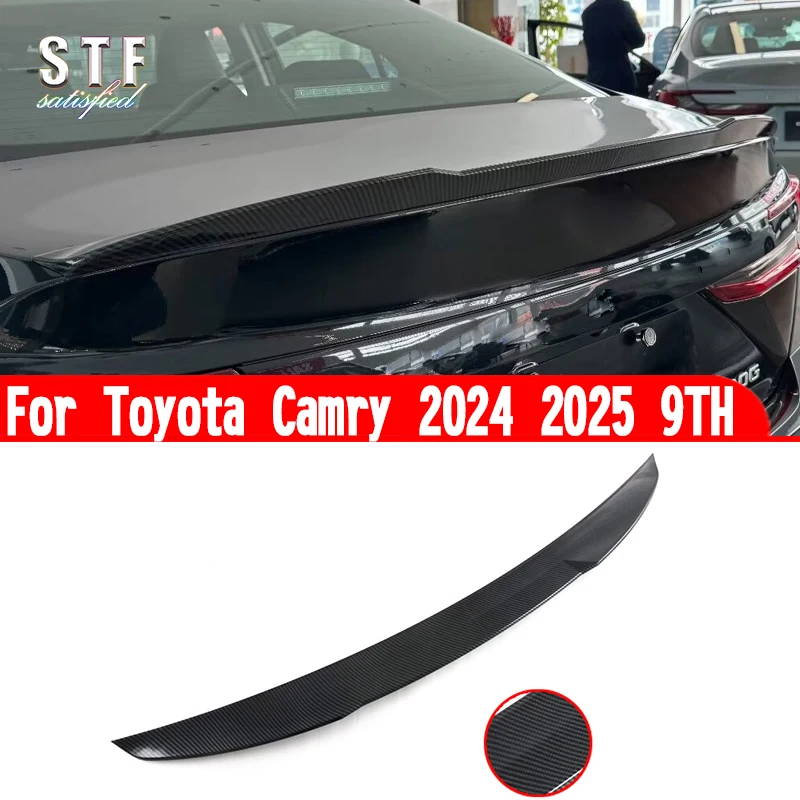 For Toyota Camry 2024 2025 9TH Car Accessories Rear Spoiler Wing Cover Trim Garnish Molding Decoration Stickers