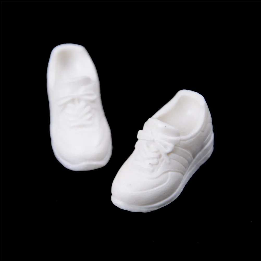 1 Pairs Cute White Sport Shoes For   Doll Shoes , Suitable For 1/6 Doll