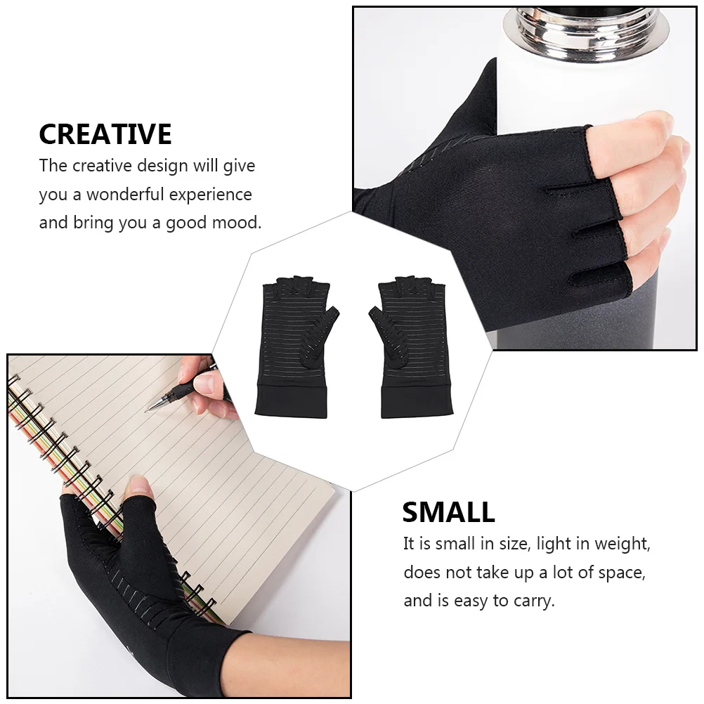 

1 Pair Breathable Non-Slip Sports Gloves Half-Finger Protection For Arthritis Fitness Running Outdoor Riding Anti-Edema Hand