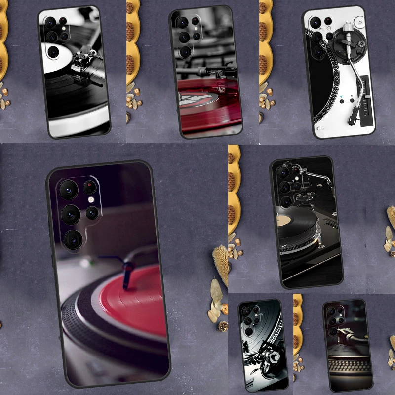 Vinyl DJ Record Art Case For Samsung Galaxy S23 Ultra S21 S22 Plus S20 FE S8 S9 S10 Note 10 Plus Note 20 Ultra