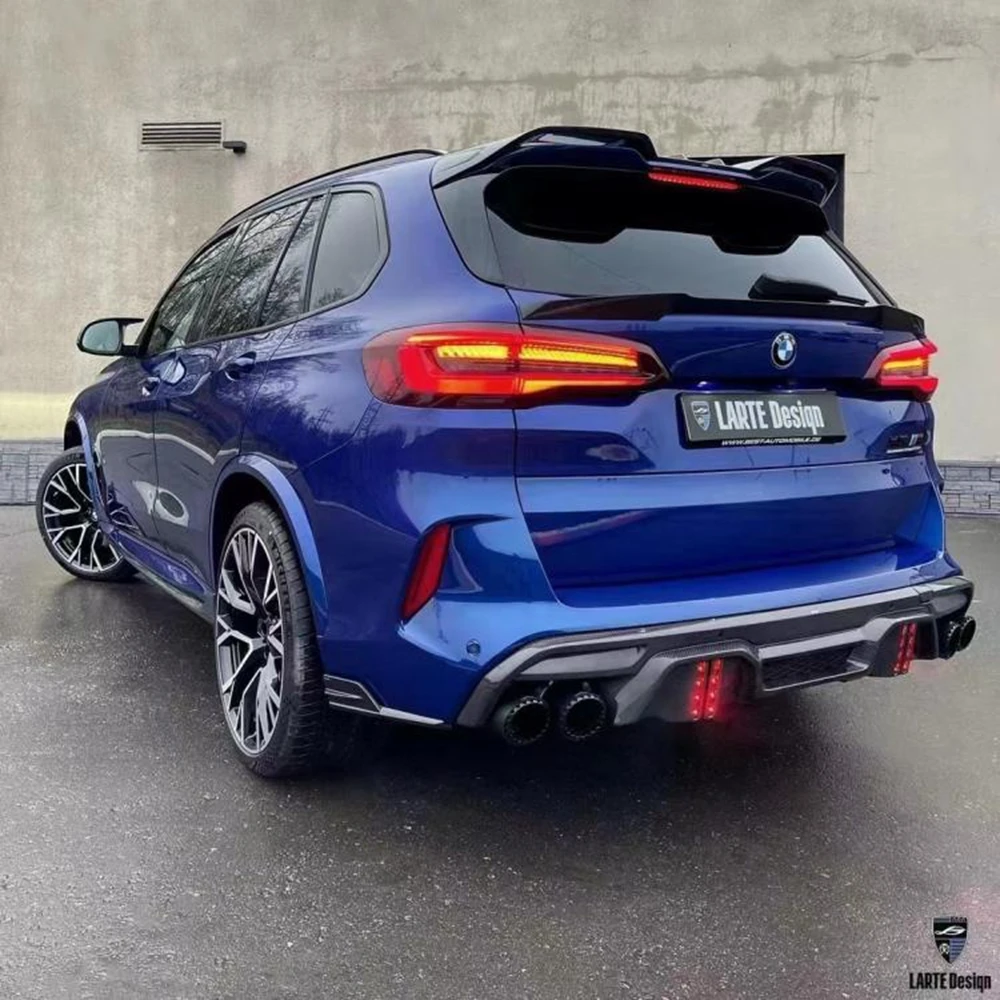 For BMW X5M F95 SUV 2019 2020 2021 2022 Car Accessories Real Carbon Fiber Material Rear Boot Trunk Wing Rear Roof Spoiler