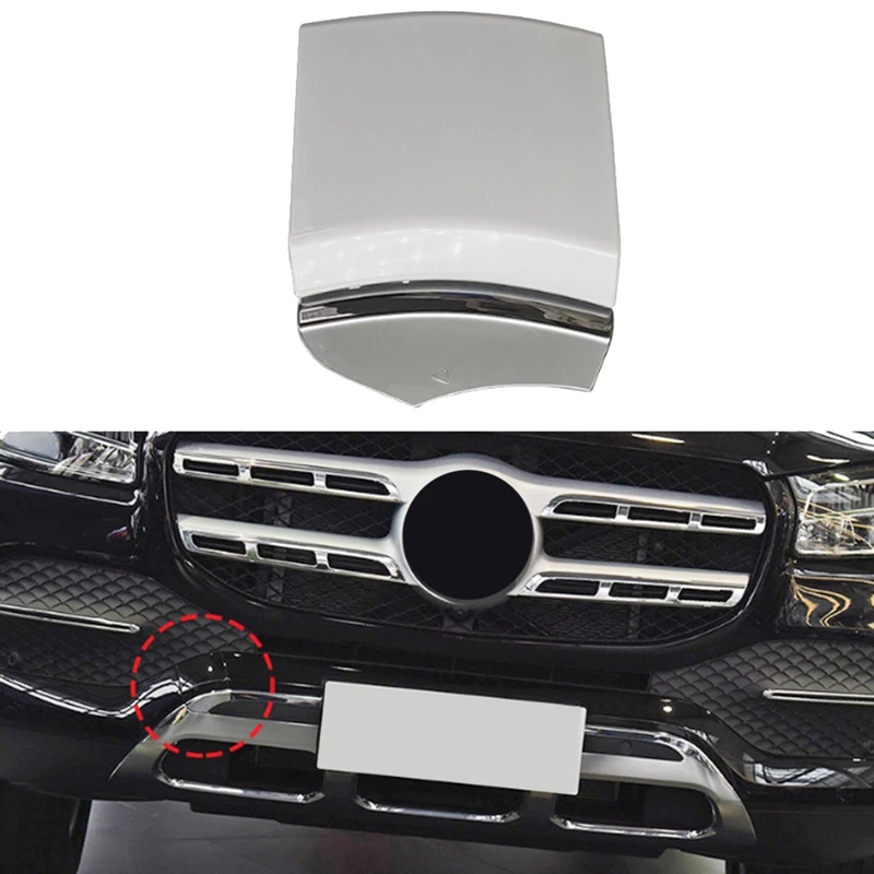 Car Front Bumper Towing Hook Cover Tow Hook Cap Painted 1678855002 For Mercedes-Benz GLS W167 2020-2023