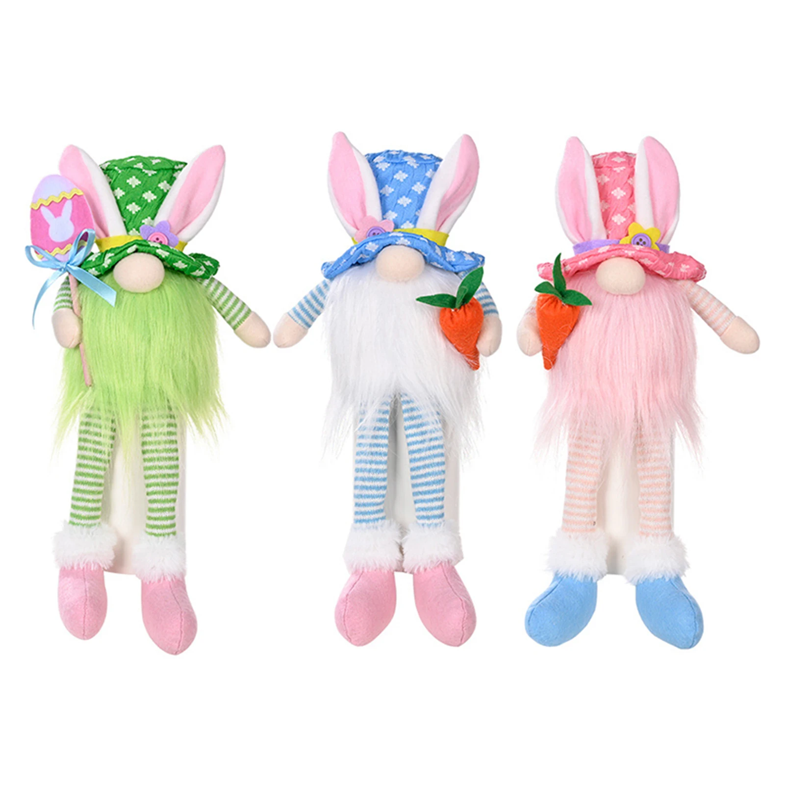 Gnome Plush Doll Sitting Long-Legged Faceless Doll Party Props With Hooded Doll Home Gnomes Decor For Home