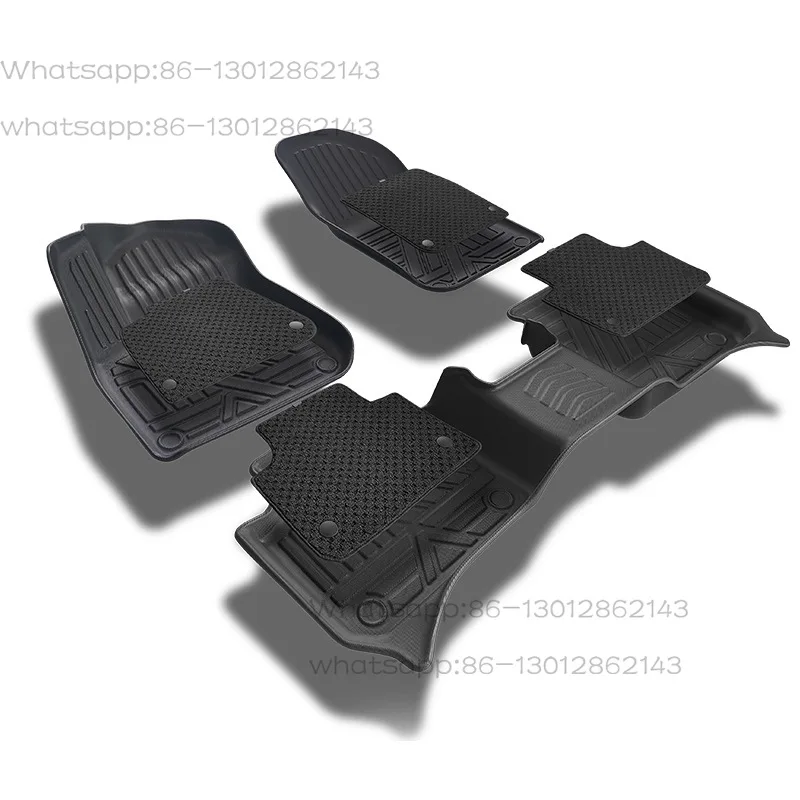 Carbon fiber patterned car mats, special car mats