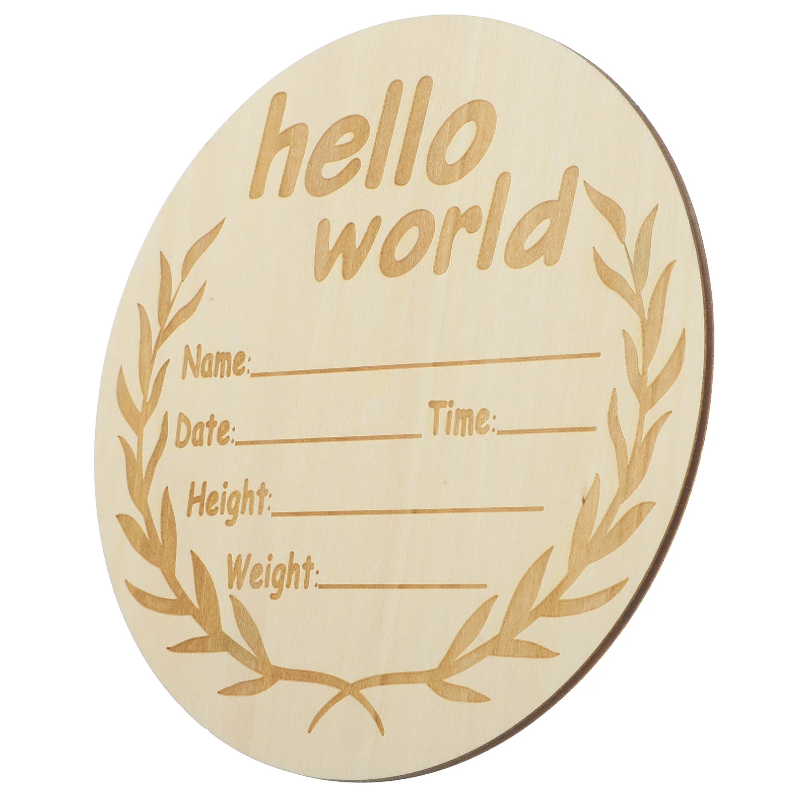 Birth Wooden Sign Newborn Girl Announcements Basswood Plywood Name Toddler