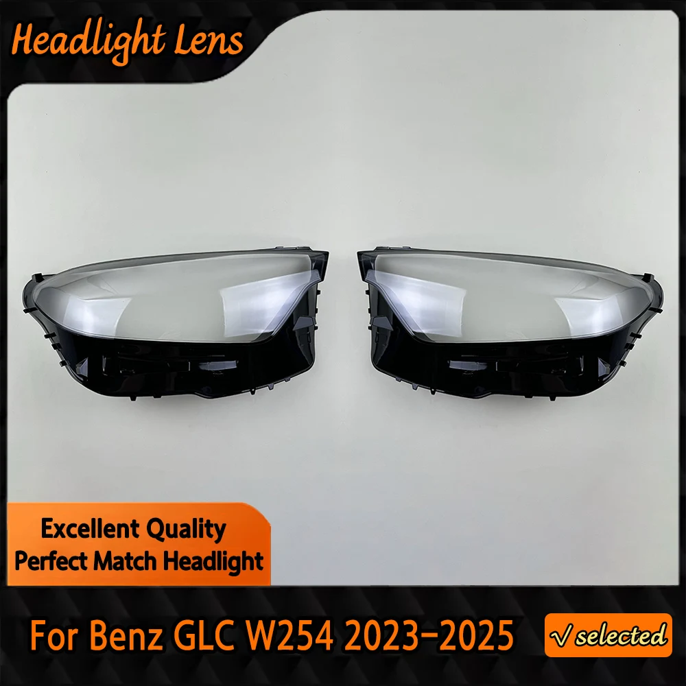 Headlamp Cover Lens Transparent Lampshade Headlight Shell Plexiglass For Benz GLC W254 GLC200 GLC260 GLC300 2023 2024 2025