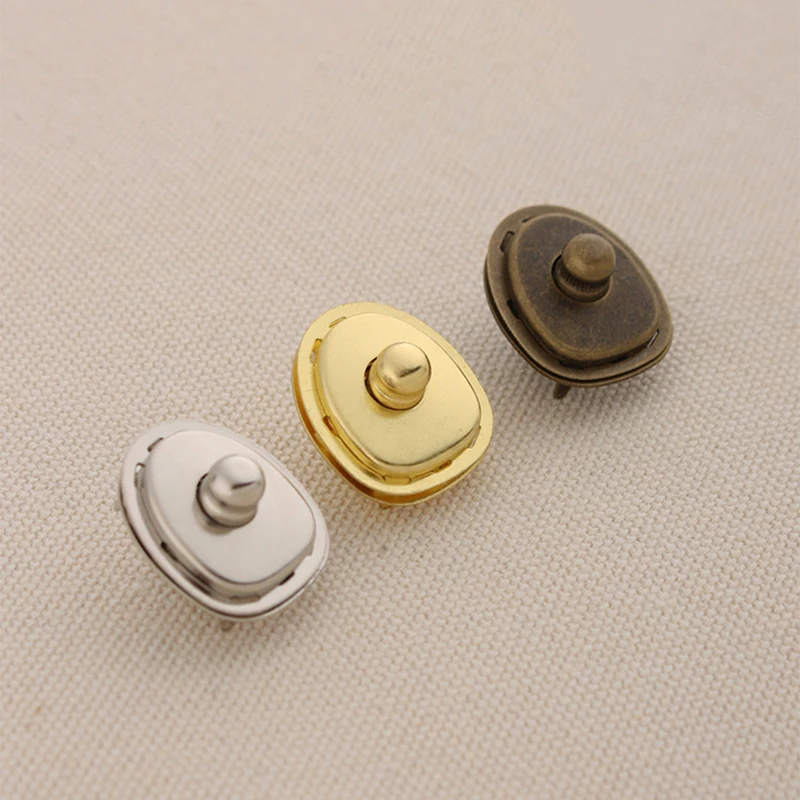 Metal Lock Clasp for Leather Craft Bag, Purse Handbag, Shoulder Bag Closure, DIY Hardware Accessories, 10 PCs/Lot