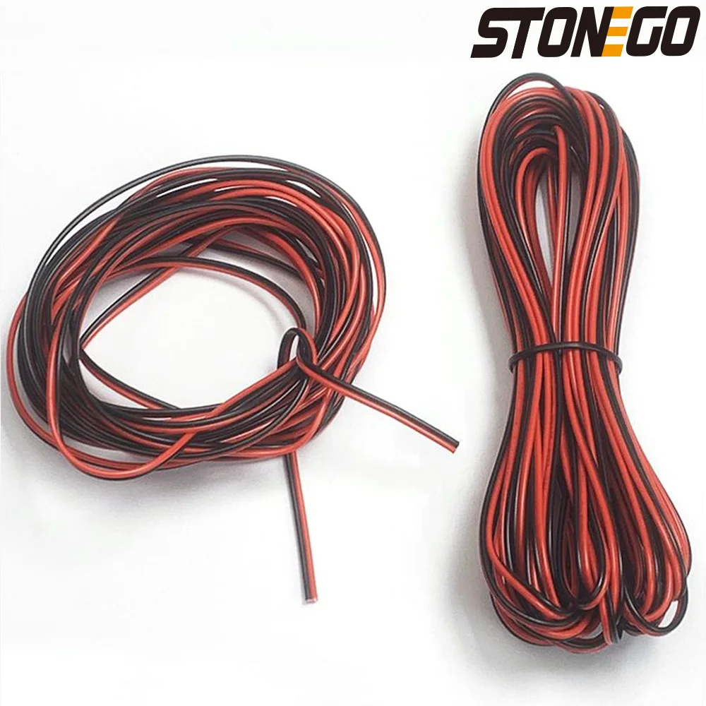 STONEGO 2 PIN Extension Wire Cable for WS2812 WS2811 RGB LED Strip, 22AWG, 5m/10m/20m length options available