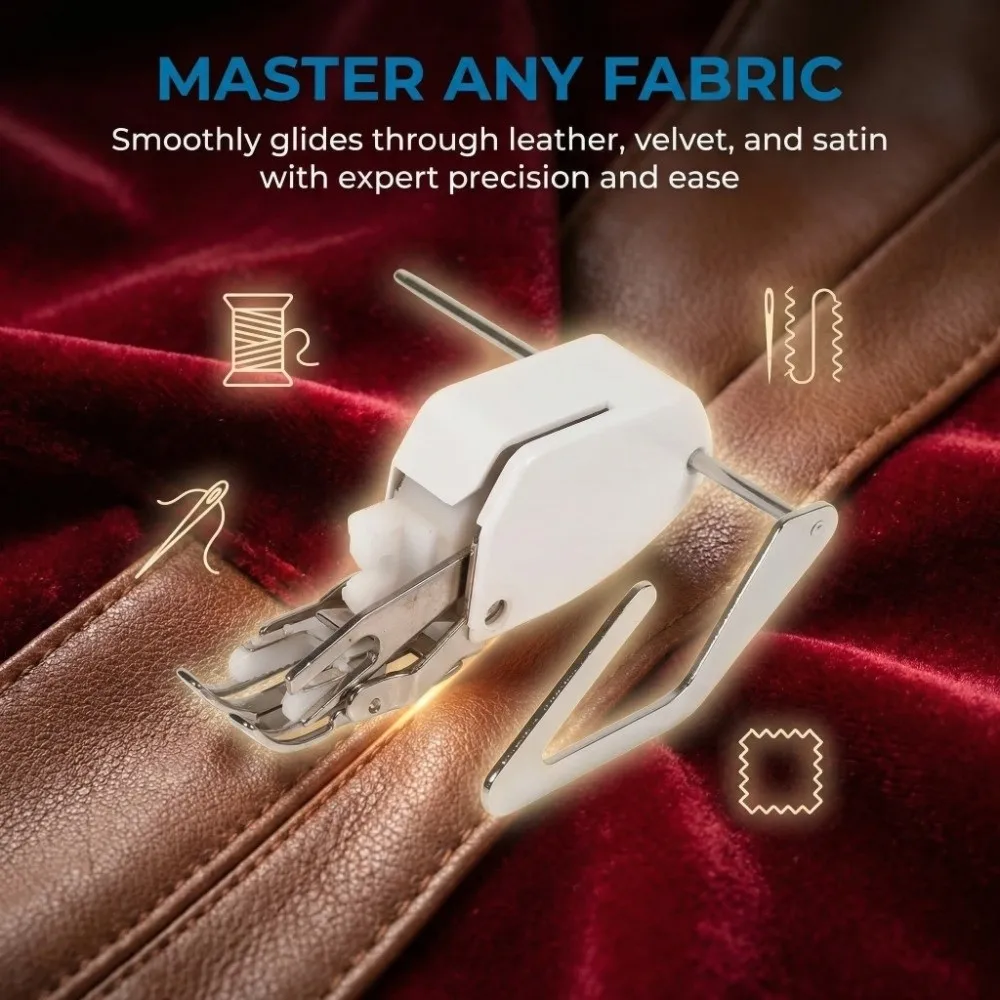 

Durable 5MM Sewing Presser Foot with Guide Rod Universal Sewing Machine Accessory Stable Household Sewing Tool Cloth Making