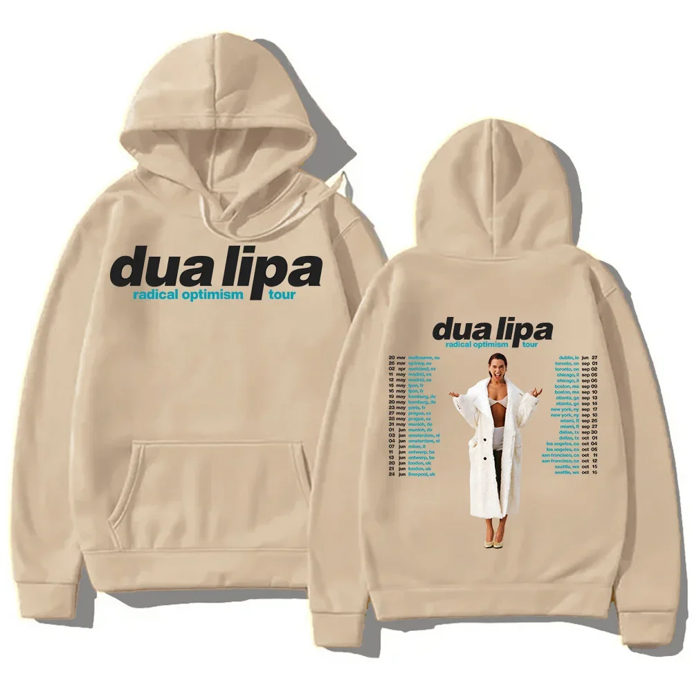 Dua-Lipa New Design Sweatshirts Radical Optimism Tour Hoodies  Popular Trends Unisex Pullovers High Street Loose Casual Clothing