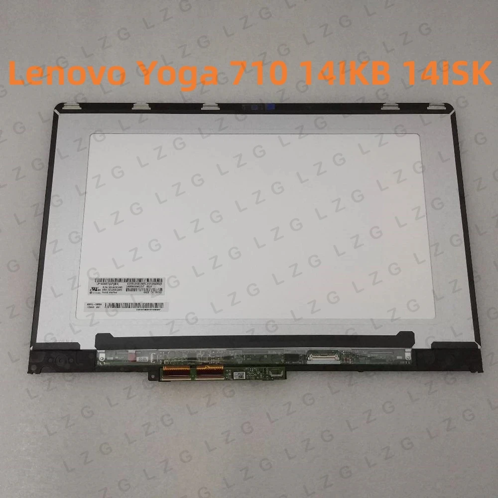 For Lenovo Yoga 710 14IKB 14ISK 14Inch Touch Screen LCD Display Digitizer Assembly Replacement 5D10M14182 5D10L47419