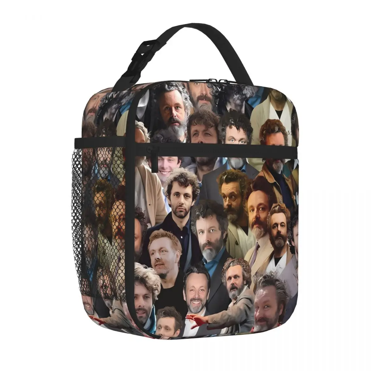 Bestselling Michael Sheen Photo Collage Camouflage Commuter Lunch Bag Office Meal Prep School Lunch Bag