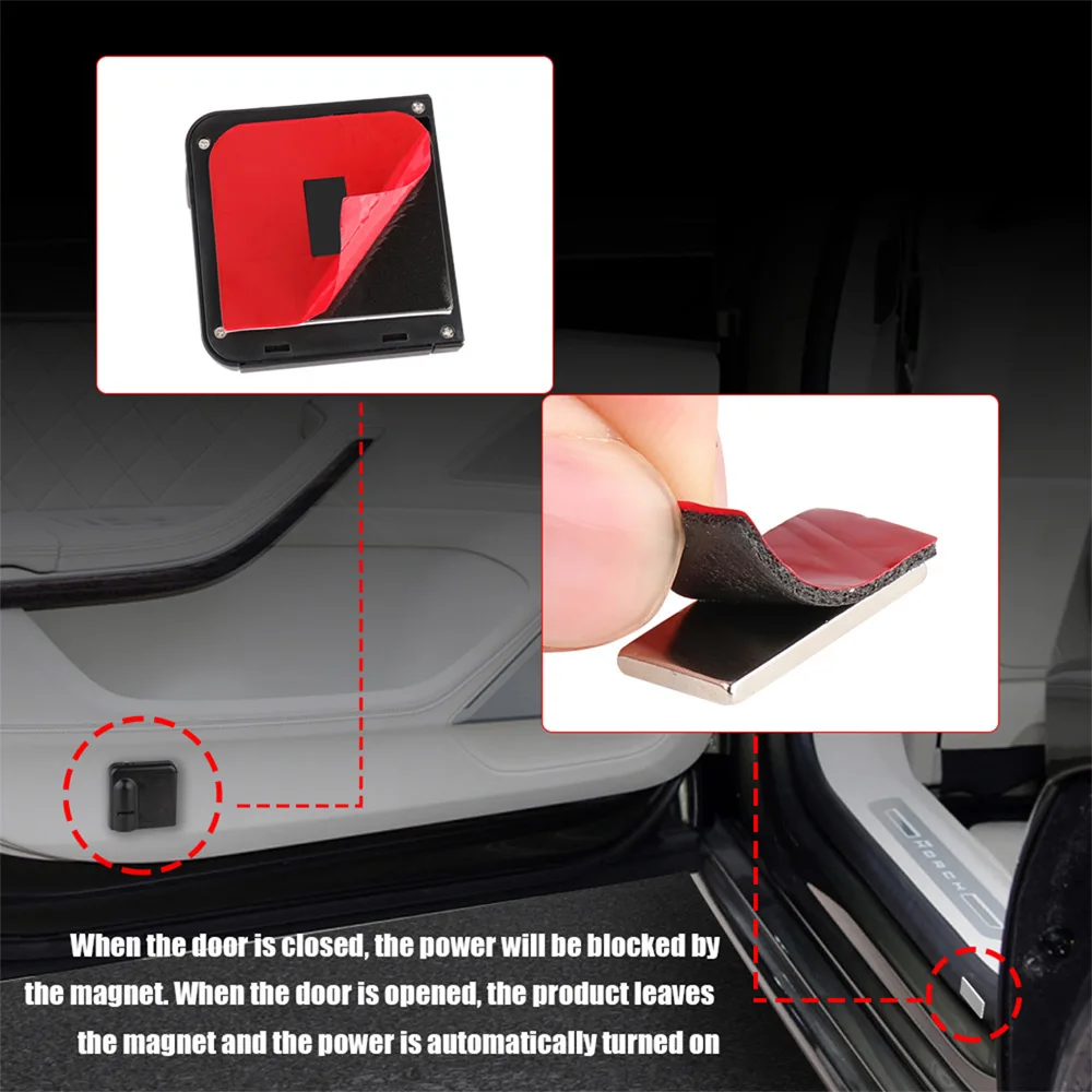 Car Door Badge Welcome LightsHD Wireless Projector LampsFor Volkswagen VW Rline R Beetle Touareg Tiguan Golf Polo Passat Jetta