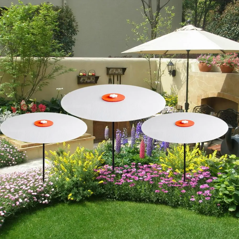 

30cm Plant Sunshade Sunblocks Shade With Adjustable Height Outdoor Waterproof Reusable Garden Shade Disk Umbrella For Plants