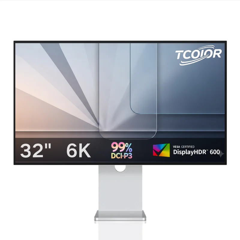 

32-дюймовый 6K UHD IPS-монитор 100% sRGB 99% DCI-P3 Калибровка с фабрики ΔE≤2 450nit Яркость Антибликовая дизайнерская цветная студия