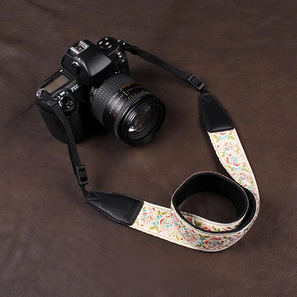 Camera Strap Embroidery Series Neck Shoulder Strap Belt Adjustable Universal Digital SLR Camera Shoulder Straps