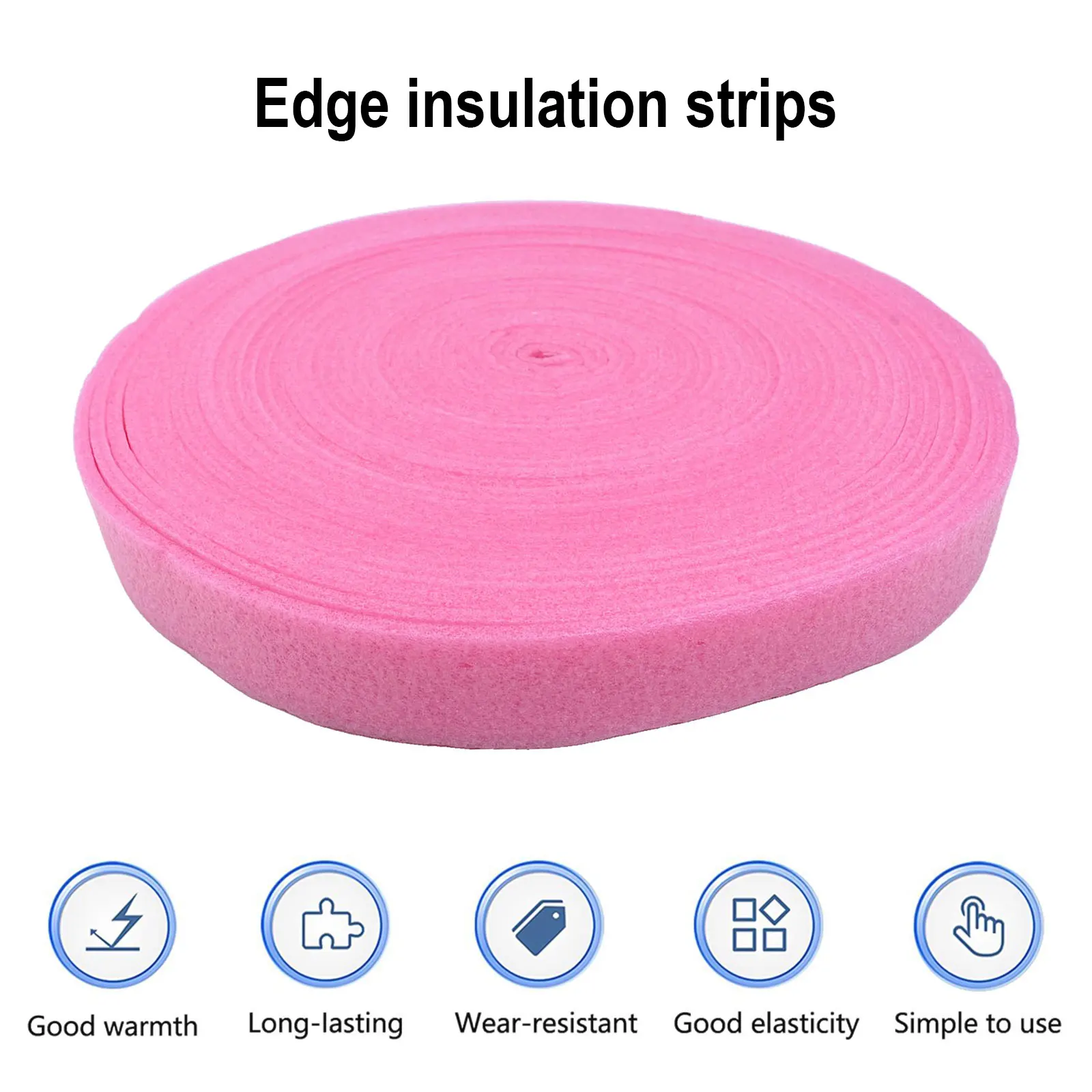 Expansion Joint Tape Edging Strip Home Renovation 20M Length EPE Material Thermal Insulation Various Surfaces Compatibility