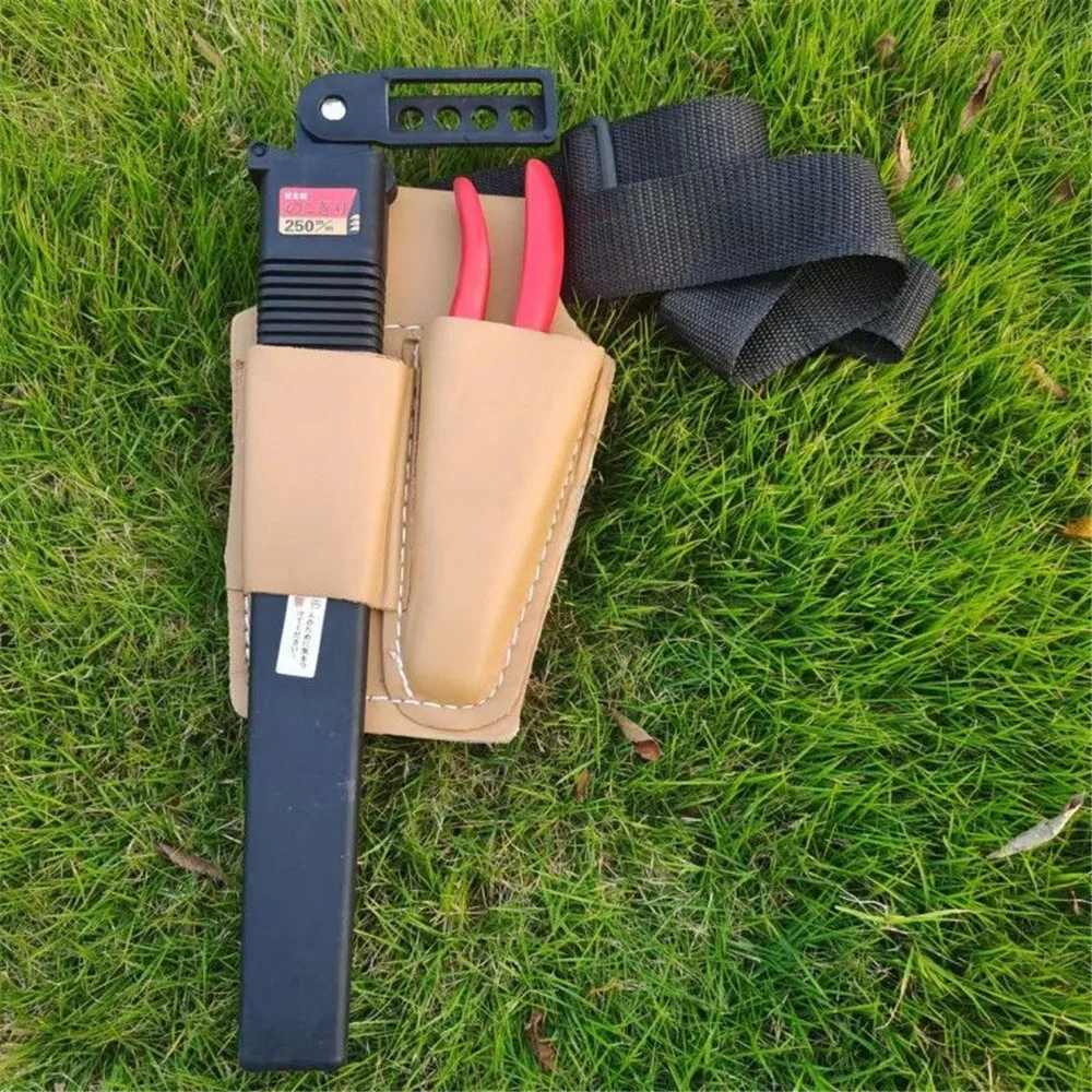 ハサミソー オールインワンバッグ 牛革ツールキット ハサミバッグ 牛革バッグ 果物剪定鋏 専用ポーチ ベルトなし ツールオーガナイザー
